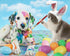 Dog & Cat Celebrating Easter